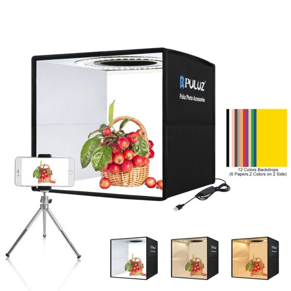 25CM Bright Three-color Temperature Studio Dimmable Simple Photography Light Box - Image 4