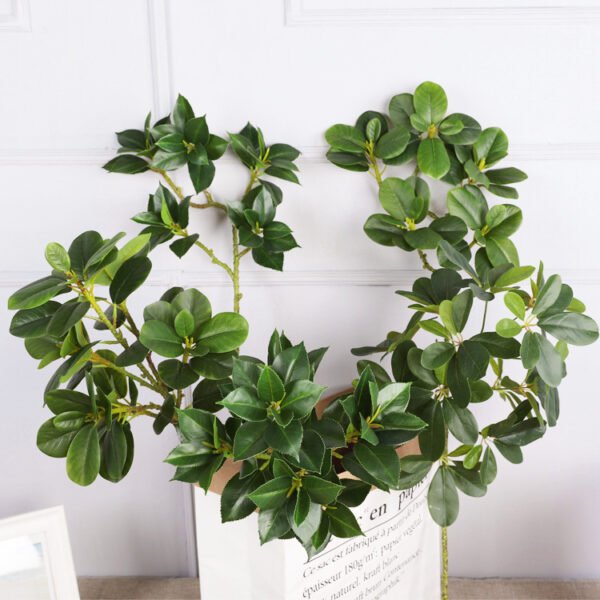Single Ivy Tree Bark Artificial Camellia Home Interior Decoration Simulated Leaves Props Photography - Image 3