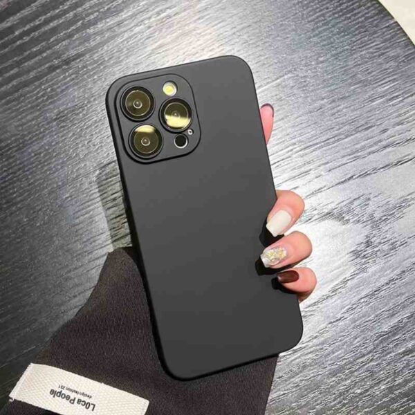Simple Solid Color Anti Fall Cover Ultra-thin Frosted - Image 3