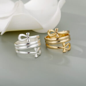 Indian Double Layered Rings Couple Rings