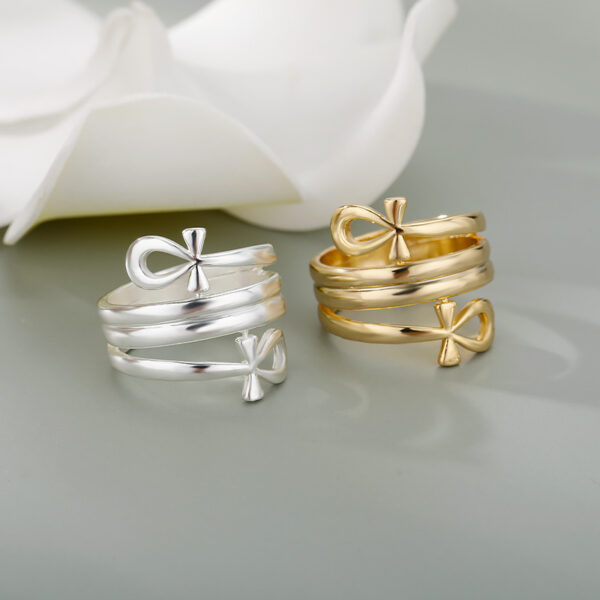 Indian Double Layered Rings Couple Rings