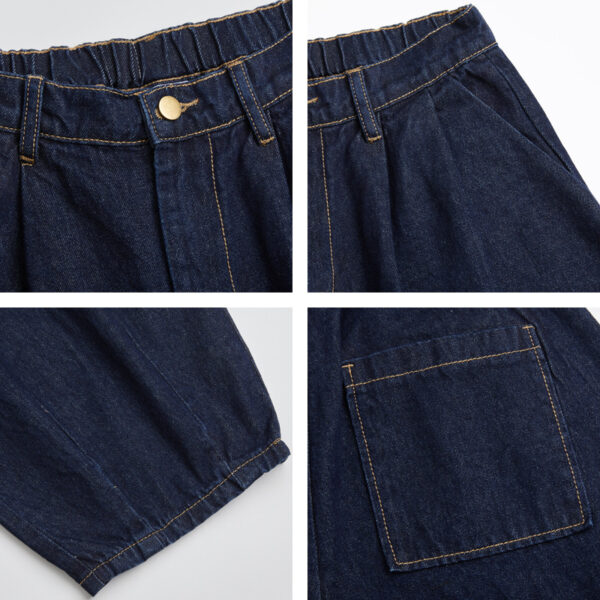 Retro Washed Wide Leg Jeans For Men - Image 8