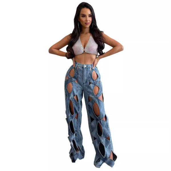 Casual Love Twist Jeans For Women - Image 2