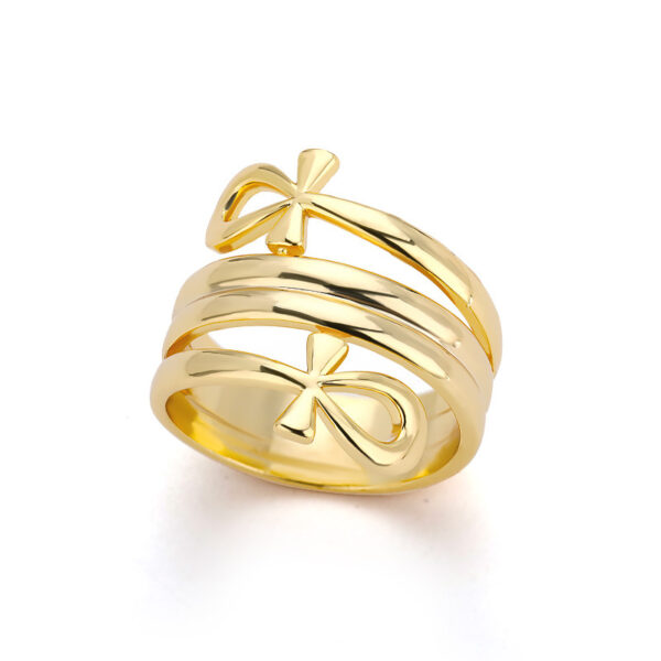 Indian Double Layered Rings Couple Rings - Image 8