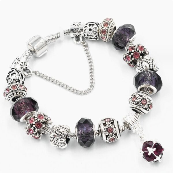 Crystal Beads Bracelets & Bangles Snake Chain Charm Bracelets For Women Jewellery - Image 5