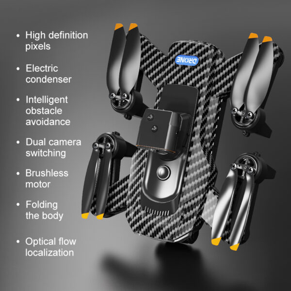 P17 Drone Automatic Return Brushless Obstacle Avoidance Remote Control High Definition Aerial Photography Optical Flow Quadcopter - Image 3