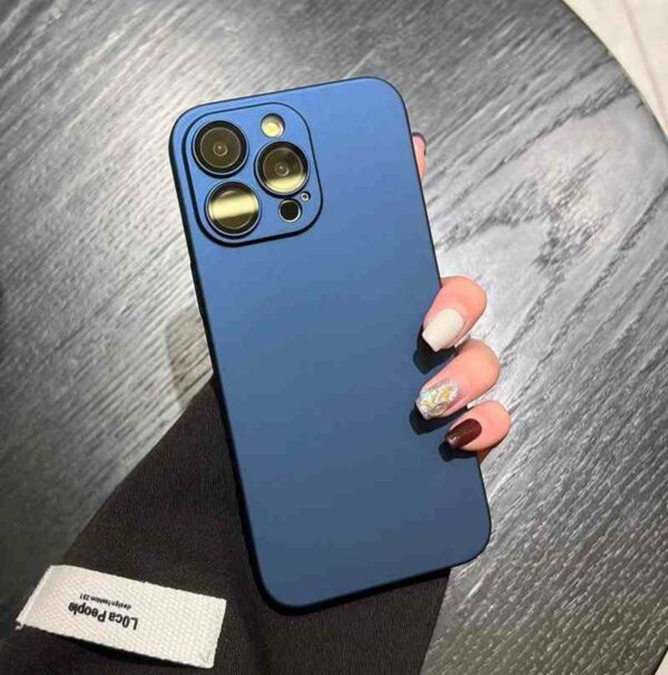 Simple Solid Color Anti Fall Cover Ultra-thin Frosted - Image 4