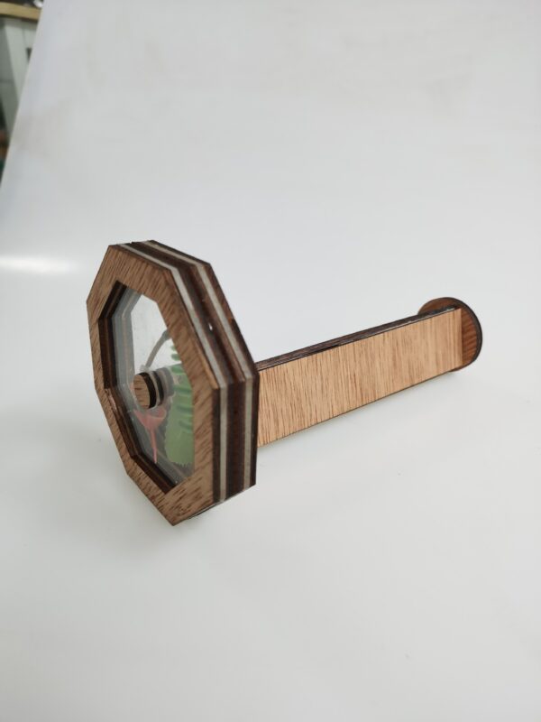 Wooden DIY Rotating Kaleidoscope Kit Outdoor Kids Toys - Image 3
