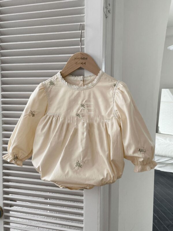 Toddler Baby Embroidery Climbing Suit Onesie Girl's Dress - Image 5