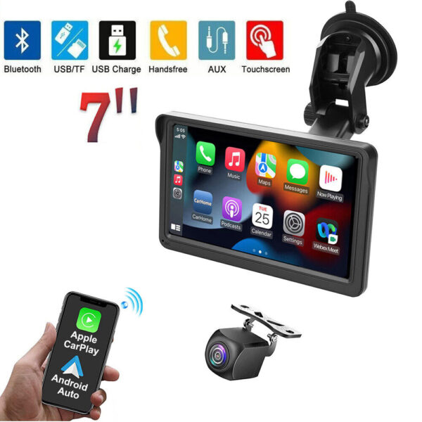 7-inch Portable Wireless Carplay Car Smart Screen MP5 Vehicle Navigation Reversing Player - Image 4