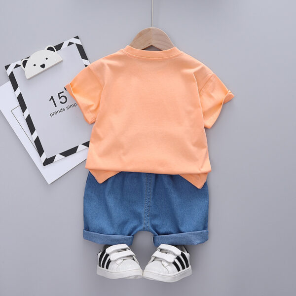 Boys' Short-sleeved Cartoon Casual Suit - Image 9