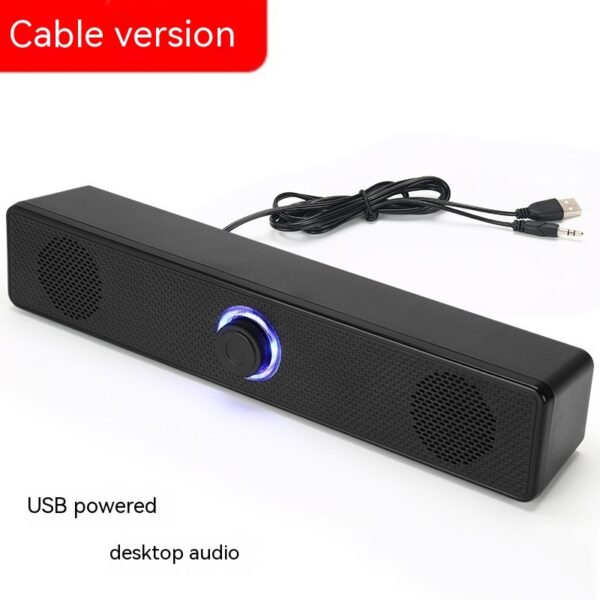 Strip Loudspeaker Home Desktop Computer Wired Speaker Mobile Phone Notebook Bluetooth Audio - Image 8