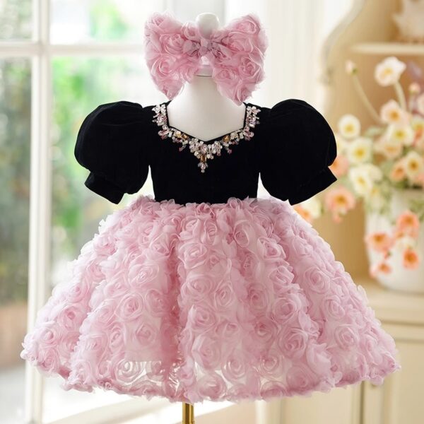 Girls French Sweet Umbrella Princess Dress Girls - Image 3