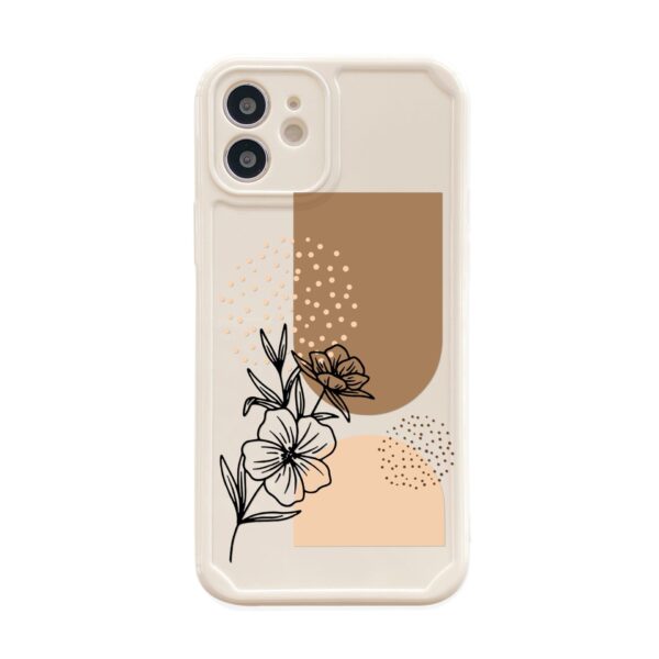 Simple Abstract Flower Silicone Phone Shell - Image 2