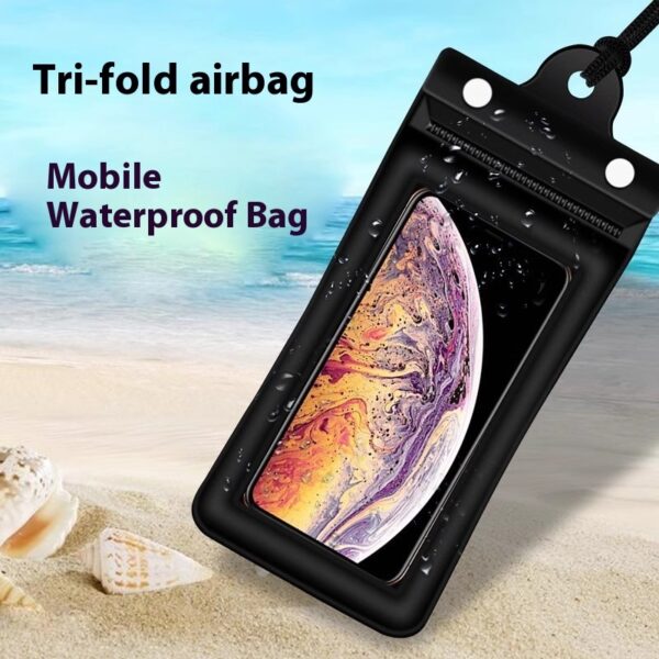 Inflatable Floating Touch Screen Mobile Phone Waterproof Bag Three Layers - Image 8
