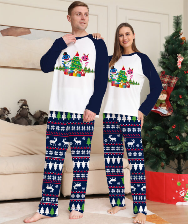 Family Matching Christmas Pajamas Set Xmas Long Sleeve Sleepwear Nightwear For Couples Kids Baby - Image 5