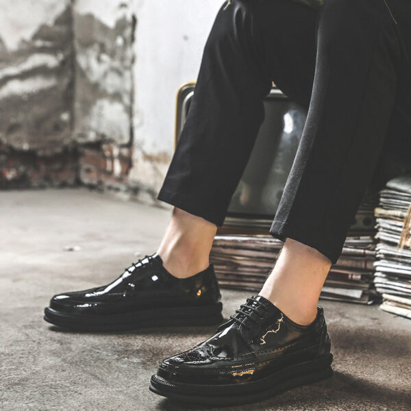 Mens Business Casual Korean Style Trendy British Mens Shoes - Image 6