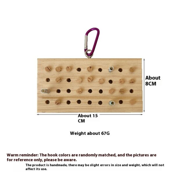 Parrot Toys Training Decompression Hanging Solid Wood Keyboard Toy - Image 4