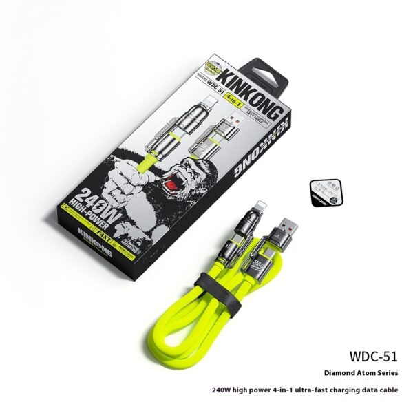 High-power Four-in-one Super Fast Charge Data Cable - Image 5