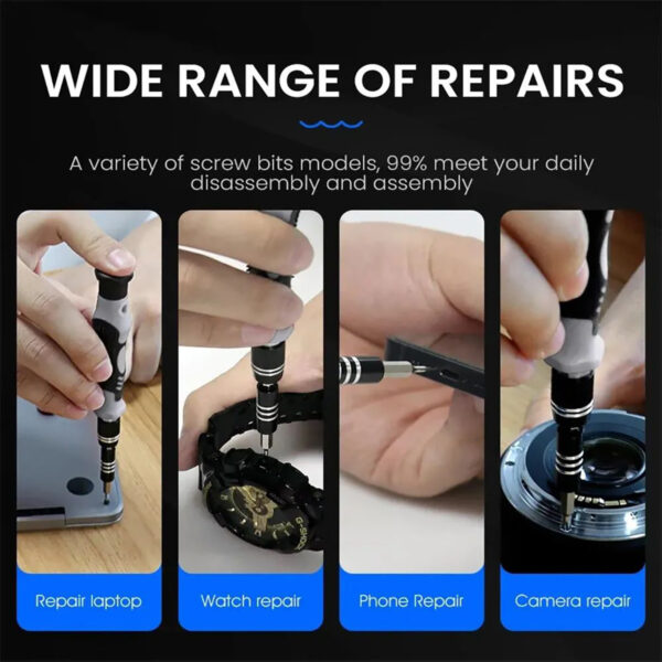 115 In 1 Precision Screwdriver Set,  Super Durable Mini Professional Magnetic Repair Tool Kit, Small Screwdriver For Phone, Computer, Watch, Laptop, Macbook, Eyeglass, Electronic - Image 4