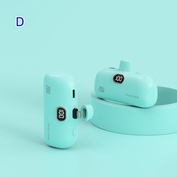 New Pocket Wireless Capsule Power Bank Compact Portable Power Source Power Bank - Image 2