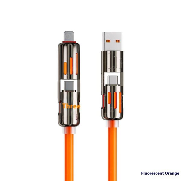 Car Multifunction 240W Four-in-one Data Cable - Image 2