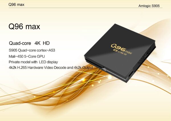 Q96 MAX S905 Android Video BOX 4K Set-top BOX TV BOX Network Set-top BOX TV BOX - Image 5