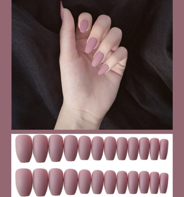 Frosted ballet fake nails - Image 3