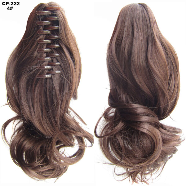 Long Wave Ponytail Wrap Around Ponytail Clip In Hair Headwear Gray Hairpiece Natural Extensions - Image 5