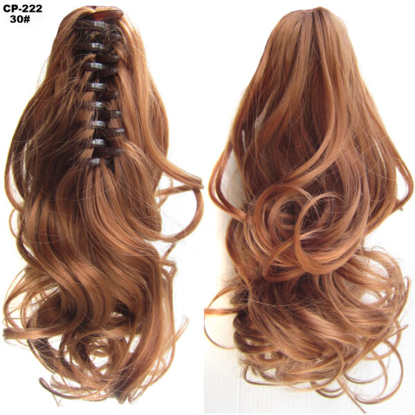 Long Wave Ponytail Wrap Around Ponytail Clip In Hair Headwear Gray Hairpiece Natural Extensions - Image 7