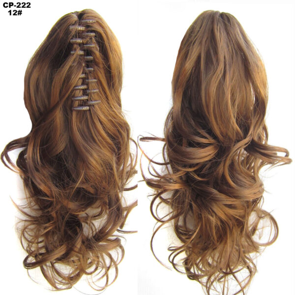 Long Wave Ponytail Wrap Around Ponytail Clip In Hair Headwear Gray Hairpiece Natural Extensions - Image 8