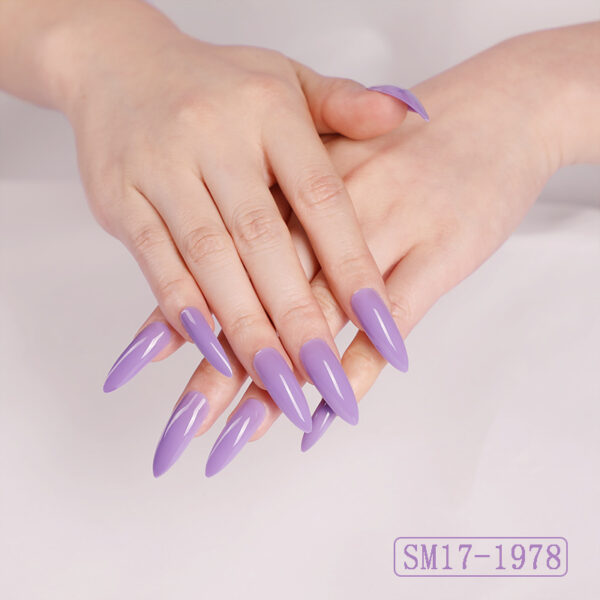 Long Pointed False Nails Solid Color Nails Salon Nails Almond Nail Patches Finger Nails - Image 8