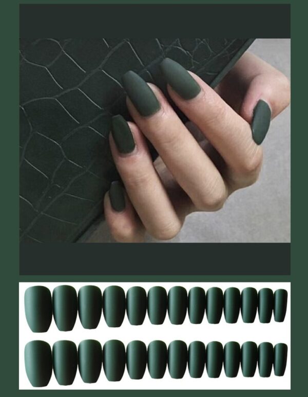 Frosted ballet fake nails - Image 8