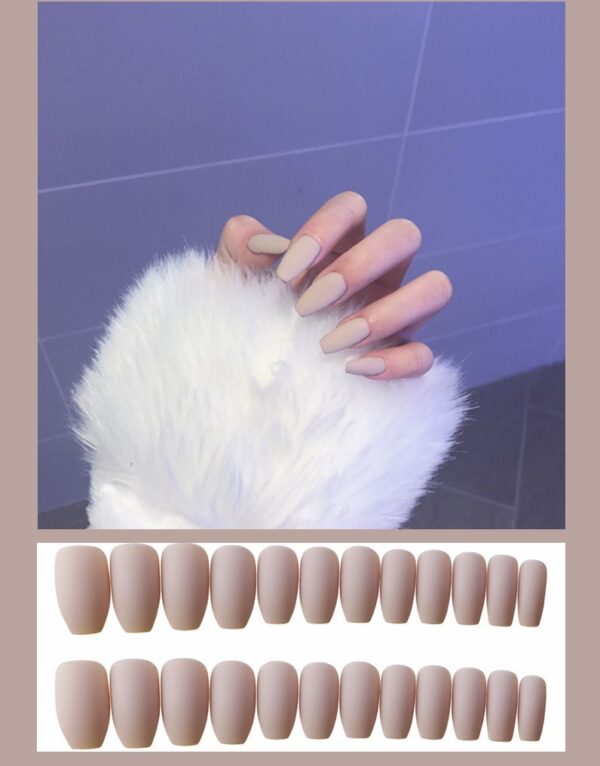 Frosted ballet fake nails - Image 6