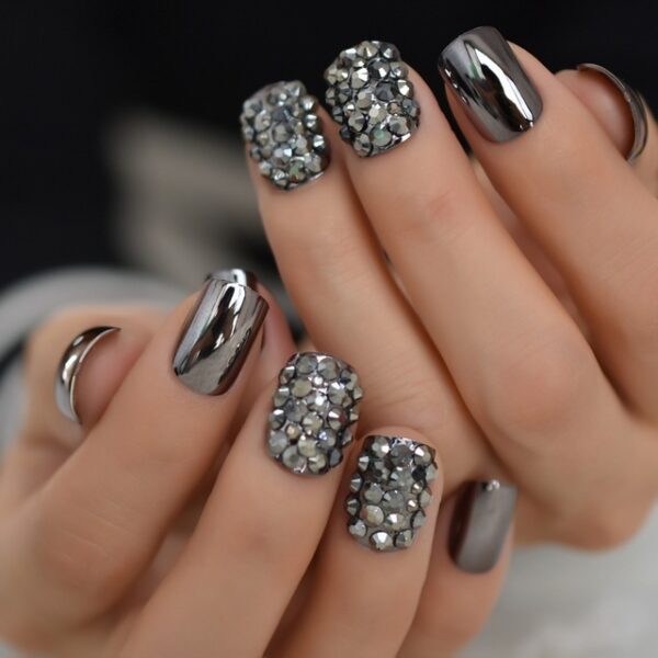 Metal false nails for women - Image 9