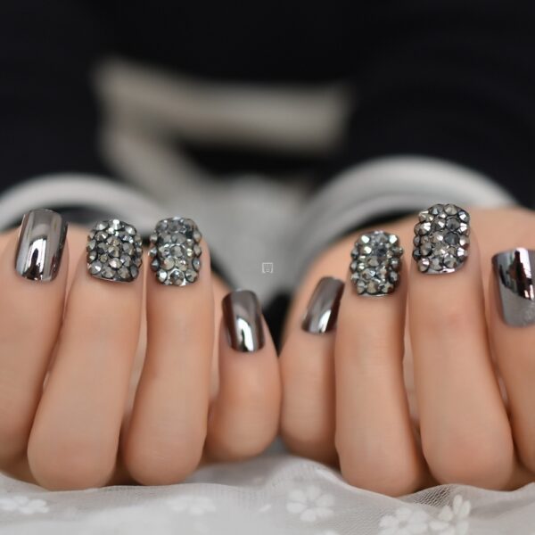 Metal false nails for women - Image 8