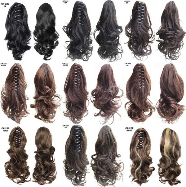 Long Wave Ponytail Wrap Around Ponytail Clip In Hair Headwear Gray Hairpiece Natural Extensions - Image 10