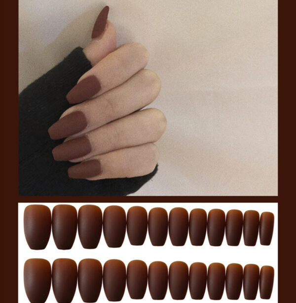 Frosted ballet fake nails - Image 4