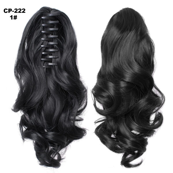 Long Wave Ponytail Wrap Around Ponytail Clip In Hair Headwear Gray Hairpiece Natural Extensions - Image 6