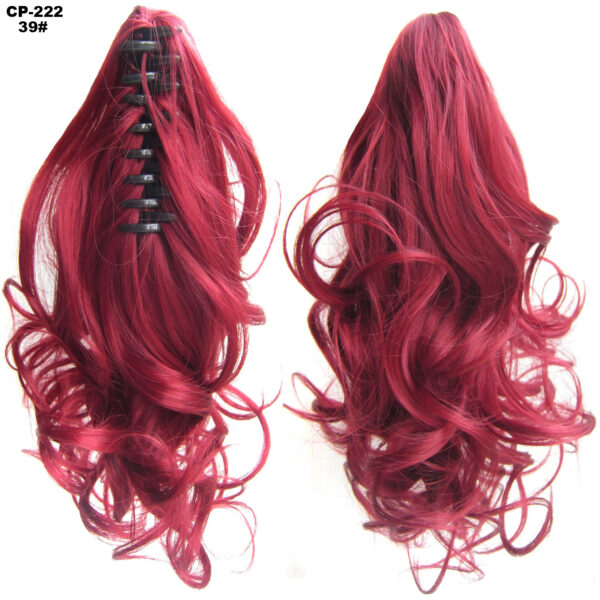 Long Wave Ponytail Wrap Around Ponytail Clip In Hair Headwear Gray Hairpiece Natural Extensions - Image 4